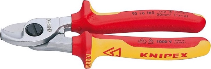 Ножницы для резки кабеля диэлектрические KNIPEX 9516165 1000 V, 165 мм [KN-9516165]