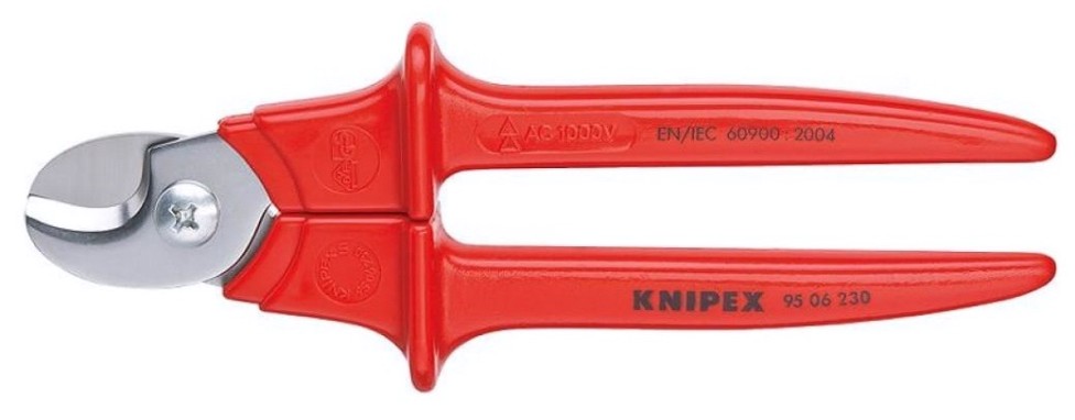 Ножницы для резки кабеля диэлектрические KNIPEX KN-9506230SB VDE, ø 16 мм, 230 мм