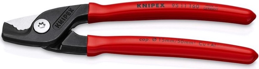 Ножницы для резки кабеля KNIPEX 9511160 160 мм обливные рукоятки [KN-9511160]
