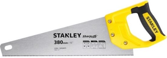 Ножовка по дереву STANLEY 20369-1 sharpcut 380 мм 11tpi [SТАИЛАНДT20369-1]