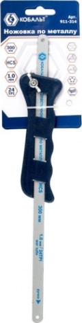 Ножовка по металлу Кобальт 911-314 300 мм пластиковая ручка