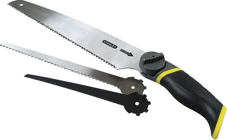 Ножовка универсальная STANLEY с тремя сменными полотнами "3-в-1" 0-20-092 [0-20-092]