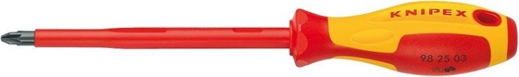 Отвертка диэлектрическая KNIPEX 982502 1000 V, PZ2 [KN-982502]