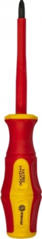 Отвертка крестовая диэлектрическая Кобальт 646-508 ultra grip ph-2х100 мм cr-v, двухкомпонентная руко