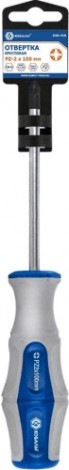 Отвертка крестовая Кобальт 646-416 ultra grip pz-2х100 мм cr-v, двухкомпонентная руко