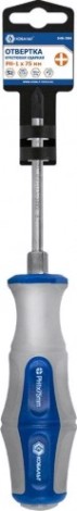 Отвертка крестовая Кобальт 646-584 ударная ultra grip ph-1x75 мм s2, двухкомпонентная