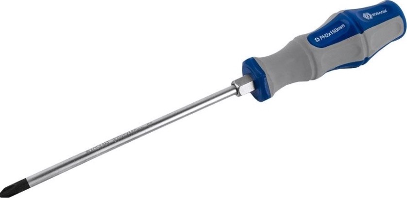 Отвертка крестовая Кобальт 646-607 ударная ultra grip ph-2x150 мм s2, двухкомпонентна