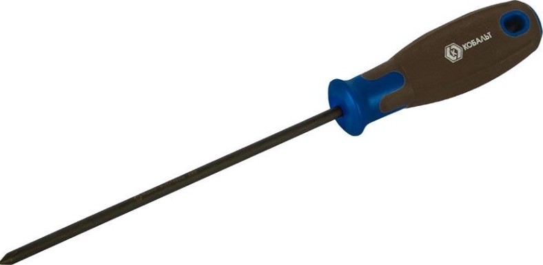 Отвертка крестовая Кобальт 912-090 polywood ph-1х150 мм cr-v, древесно-полимерная рук