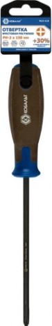 Отвертка крестовая Кобальт 912-113 polywood ph-2х150 мм cr-v, древесно-полимерная рук