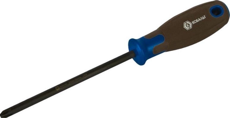 Отвертка крестовая Кобальт 912-120 polywood ph-3х150 мм cr-v, древесно-полимерная рук