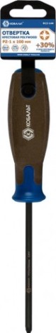 Отвертка крестовая Кобальт 912-144 polywood pz-1х100 мм cr-v, древесно-полимерная рук