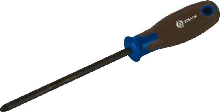 Отвертка крестовая Кобальт 912-168 polywood pz-3х150 мм cr-v, древесно-полимерная рук