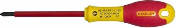 Отвертка крестовая STANLEY VDE FATMAX 0-65-418 PZ1 х 100 мм [0-65-418]
