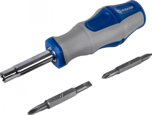 Отвертка с битами Кобальт 646-645 рукоятка ultra grip с набором двусторонних cr-v (3