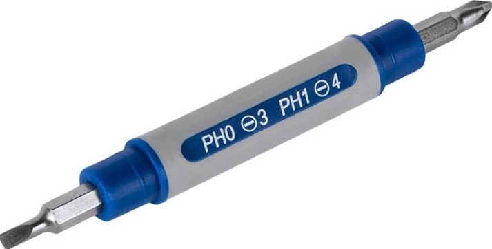 Отвертка с битами Кобальт 646-706 рукоятка 4 в 1 с набором двусторонних для точных р