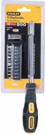 Отвертка с битами STANLEY "10 Way Flexible" в комплекте 10 бит 0-62-508 [0-62-508]