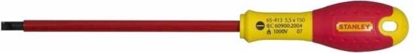 Отвертка шлицевая диэлектрическая STANLEY VDE FATMAX 0-65-413 5.5 х 150 мм [0-65-413]