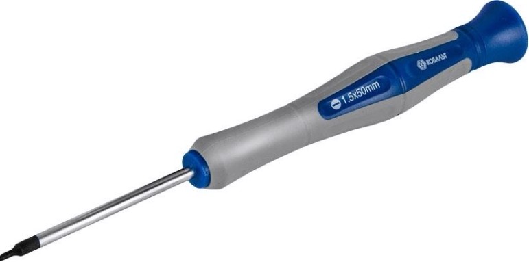 Отвертка шлицевая Кобальт 245-282 для точных работ ultra grip sl 1.5х50 мм cr-v, дву