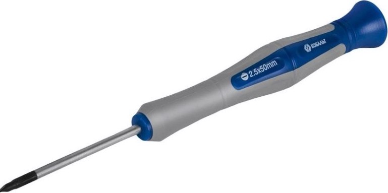 Отвертка шлицевая Кобальт 245-305 для точных работ ultra grip sl 2.5х50 мм cr-v, дву