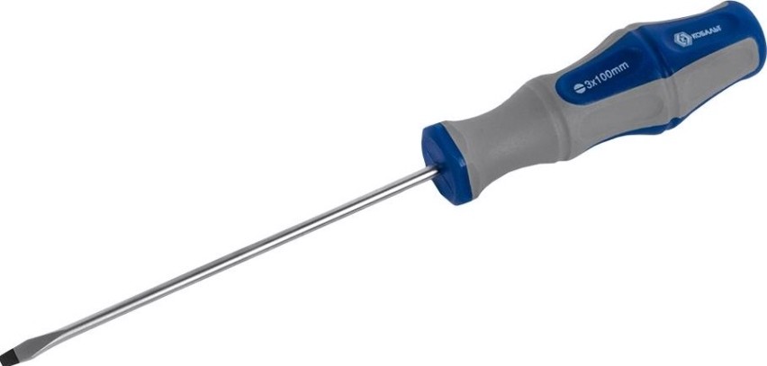 Отвертка шлицевая Кобальт 646-232 ultra grip sl 3,0х100 мм cr-v, двухкомпонентная ру