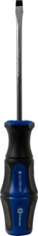 Отвертка шлицевая Кобальт 646-256 ultra grip sl 5,0х100 мм, двухкомпонентная рукоятк