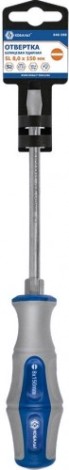 Отвертка шлицевая Кобальт 646-560 ударная ultra grip sl 8,0x150 мм s2, двухкомпонент