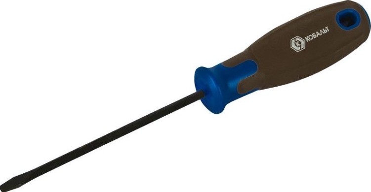 Отвертка шлицевая Кобальт 911-994 polywood sl 4,0х100 мм cr-v, древесно-полимерная р