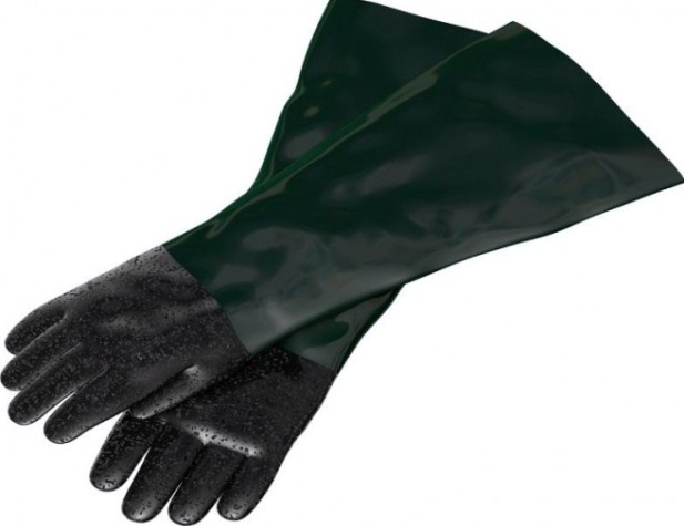 Перчатки прорезиненные (1 пара) СОРОКИН 800.15 для пескоструйных камер 10.8, 10.9, 10.11