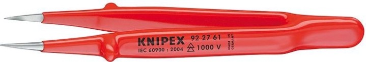 Пинцет диэлектрический KNIPEX 922761 1000V, для прецизионных работ [KN-922761]