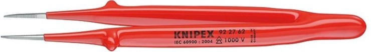 Пинцет диэлектрический KNIPEX 922762 1000V, для прецизионных работ [KN-922762]