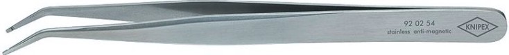 Пинцет KNIPEX 920254 прецизионный позиционный, crni нержавеющая сталь, [KN-920254]