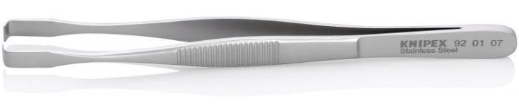 Пинцет KNIPEX KN-920107 позиционный, 143 мм, гладкие губки 90°