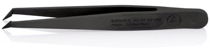 Пинцет KNIPEX KN-920903ESD углепластиковый ESD, 110 мм