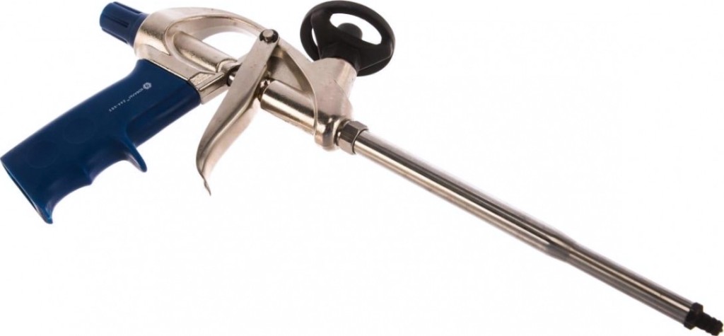 Пистолет для монтажной пены Кобальт 244-063 металлический корпус, тефлоновое покрытие