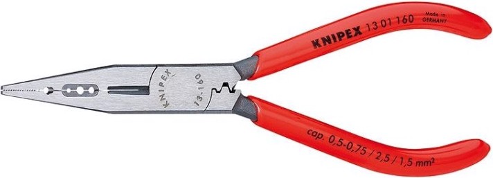 Плоскогубцы для снятия изоляции KNIPEX 1301160 160 мм и опрессовки контактов [KN-1301160]