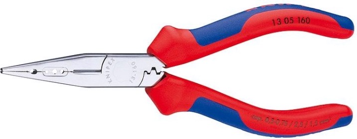 Плоскогубцы для снятия изоляции KNIPEX 1305160 160 мм и опрессовки контактов [KN-1305160]
