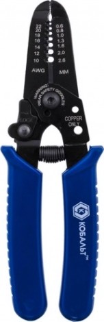 Плоскогубцы электротехнические Кобальт 246-456 0.6-2.6 мм, 170 мм
