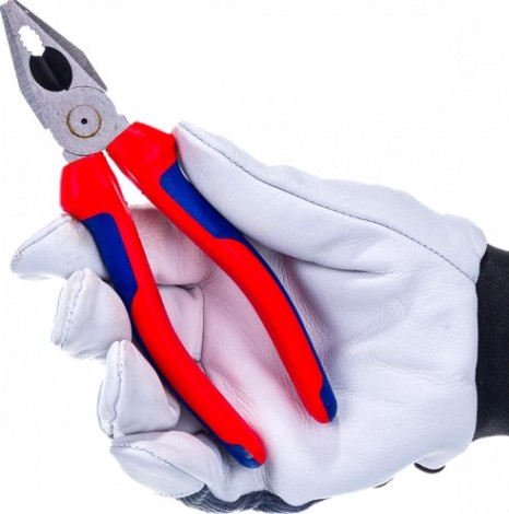 Плоскогубцы KNIPEX 0302180SB 180 мм комбинированные [KN-0302180SB]