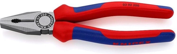 Плоскогубцы KNIPEX 0302200SB 200 мм комбинированные [KN-0302200SB]