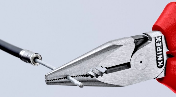 Плоскогубцы KNIPEX KN-0822145SB комбинированные остроконечные с удлиненными губкам