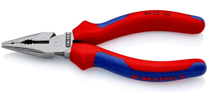 Плоскогубцы KNIPEX KN-0822145TBK комбинированные остроконечные с удлиненными губкам