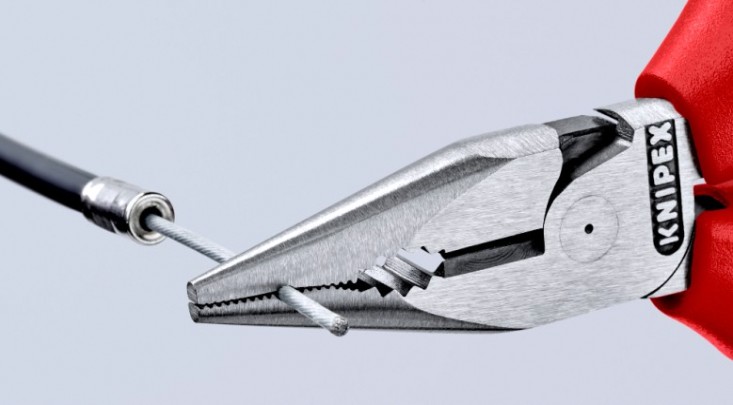 Плоскогубцы KNIPEX KN-0822145TBK комбинированные остроконечные с удлиненными губкам