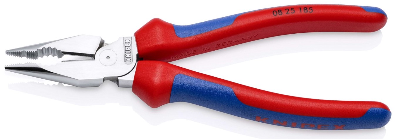 Плоскогубцы KNIPEX KN-0825185 комбинированные остроконечные с удлиненными губкам