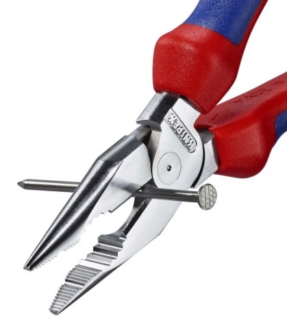 Плоскогубцы KNIPEX KN-0825185 комбинированные остроконечные с удлиненными губкам