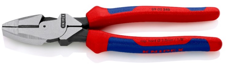 Плоскогубцы KNIPEX KN-0902240SB Lineman's электромонтажные, 240 мм
