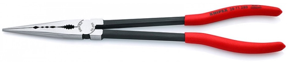 Плоскогубцы KNIPEX KN-2871280SB монтажные юстировочные, для труднодоступных мест,