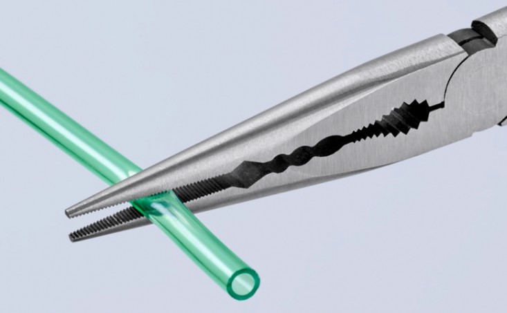 Плоскогубцы KNIPEX KN-2871280SB монтажные юстировочные, для труднодоступных мест,