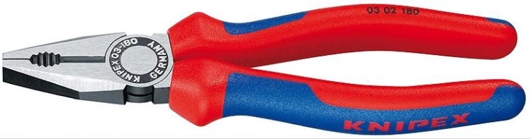 Плоскогубцы комбинированные KNIPEX 0302200 200 мм [KN-0302200]