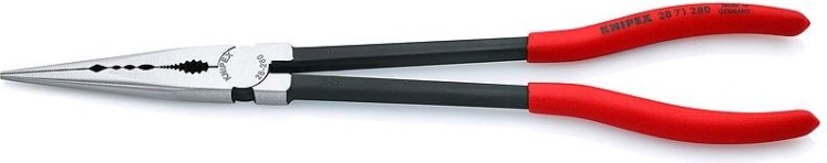 Плоскогубцы монтажные с поперечным профилем KNIPEX 2871280 280 мм [KN-2871280]