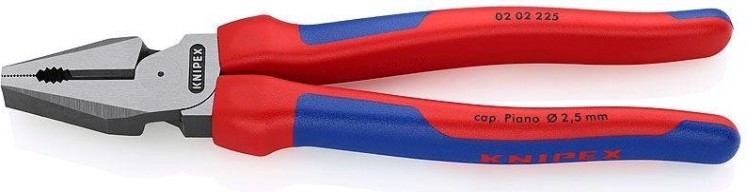Плоскогубцы силовые KNIPEX 0202225SB 225 мм [KN-0202225SB]